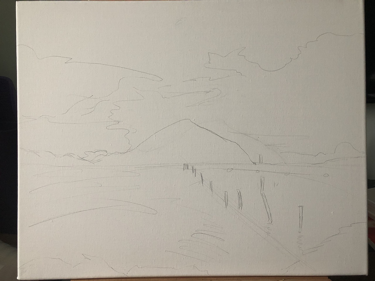 油畫(huà)《黃昏海邊》（圖ZMTU5NTk5NzE2） - 繪畫(huà) - 站酷設(shè)計(jì)師花無(wú)才原創(chuàng)素材 - 站酷ZCOOL