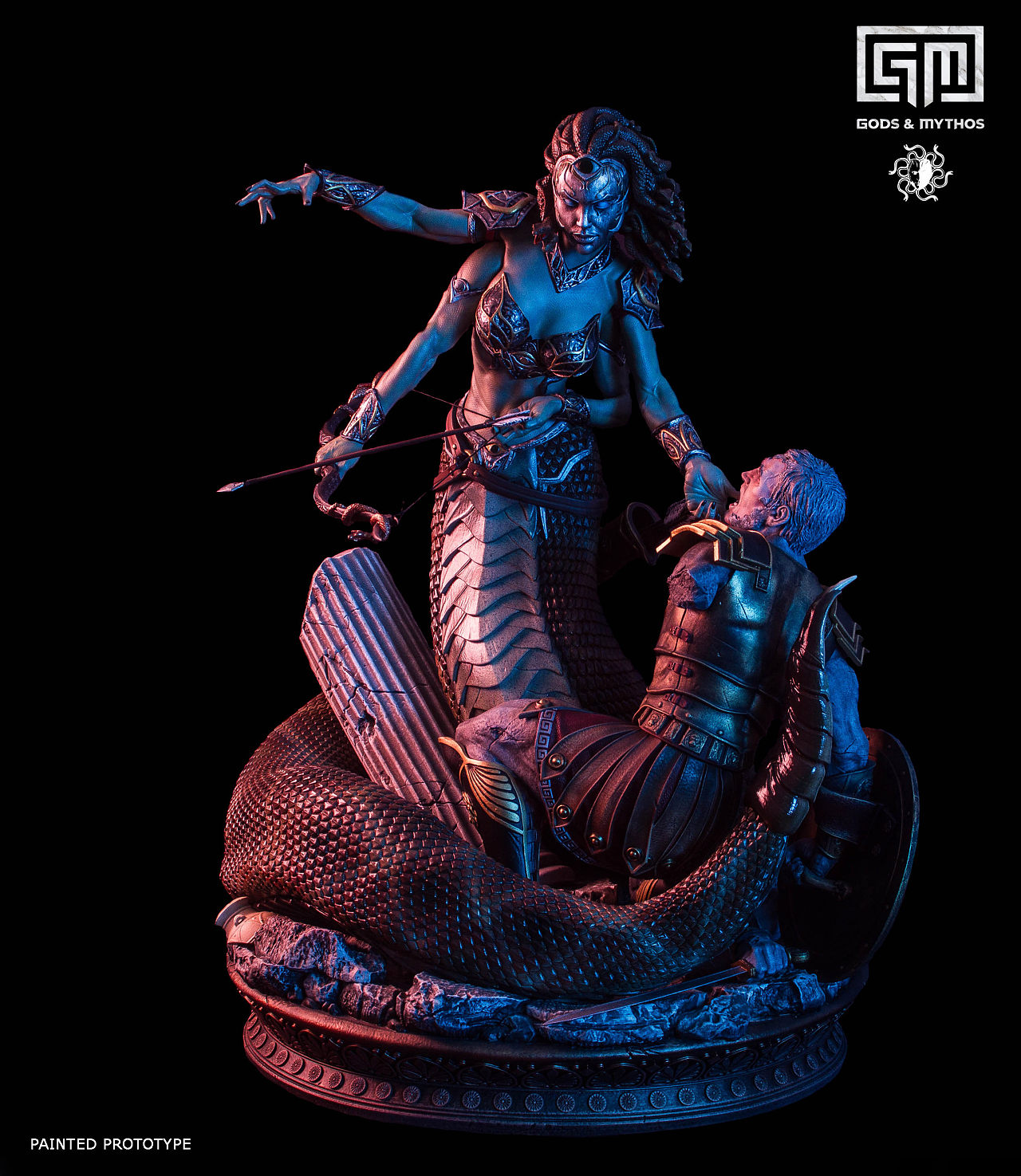 godsandmythos古希腊神话蛇发女妖美杜莎雕像