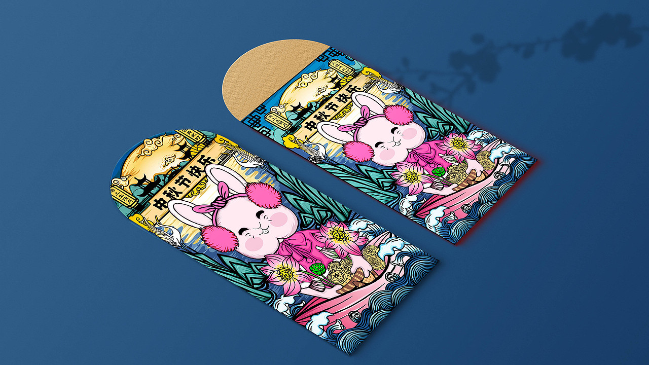 中秋节国潮插画