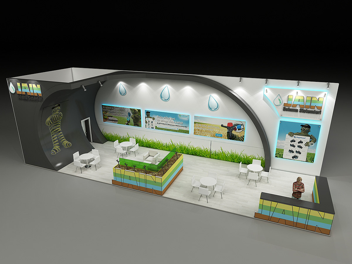 草地 展会会展效果图世界