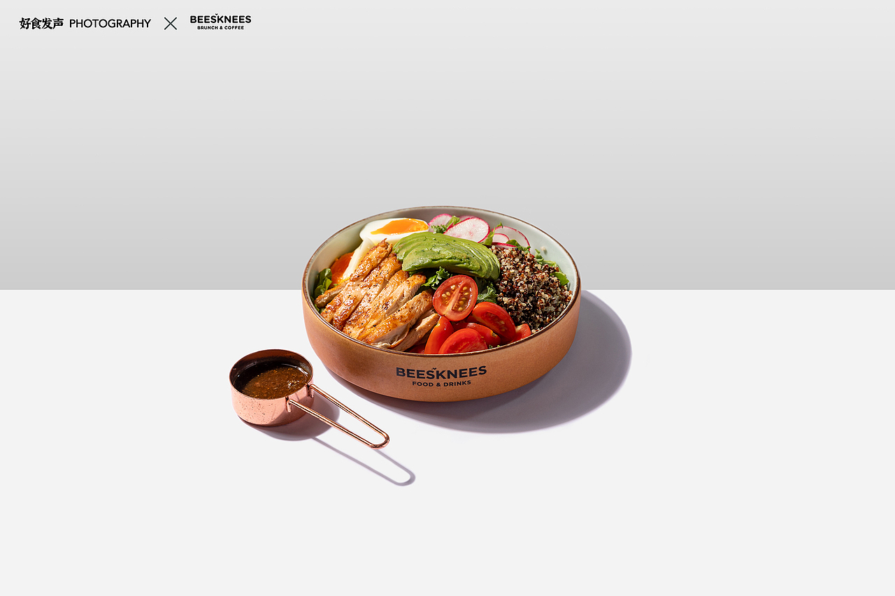 用纯色背景拍摄极简风美食摄影/西餐拍摄/泰餐拍摄