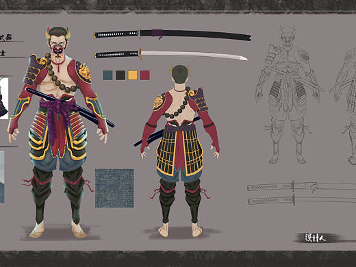 武士人物设定《中村武藏》（个人主页-ZMTgwMjQ2ODA=） - 游戏原画 - 站酷设计师JonneyWooo原创素材 - 站酷ZCOOL