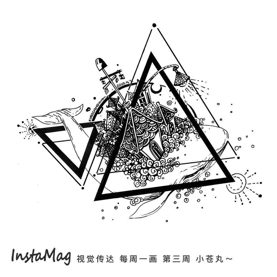 【每周一画】黑白插画2、3