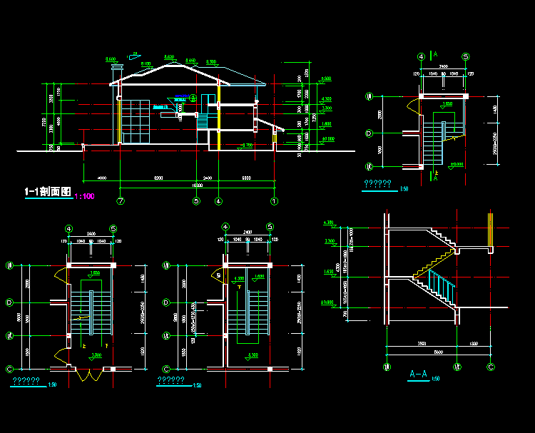 四合院住宅设计CAD施工图
