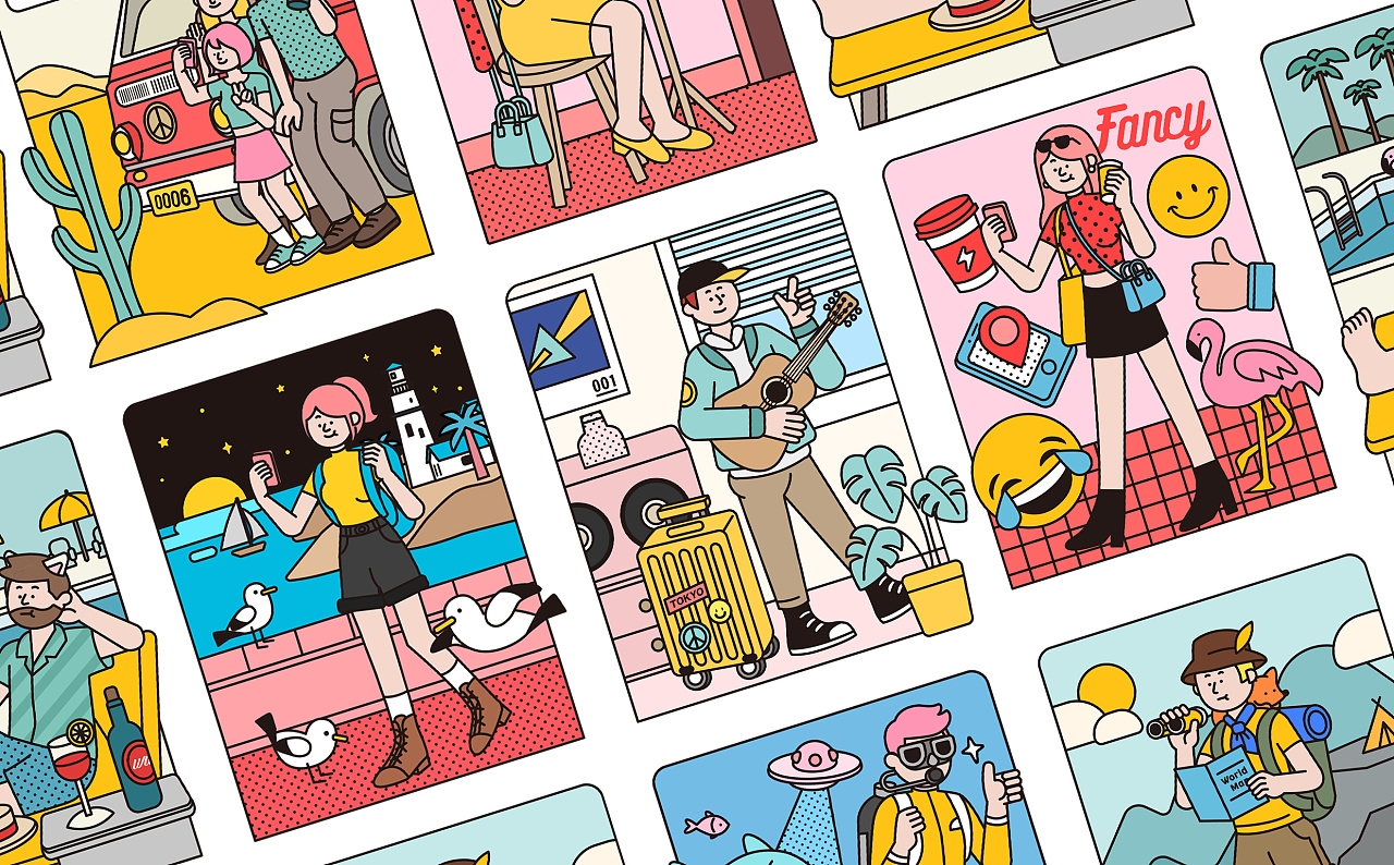 解密你的旅行人格 | h5插画