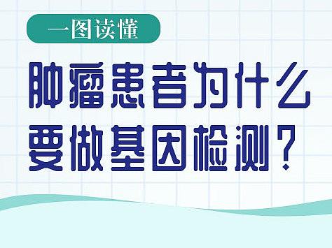 一图读懂：肿瘤患者为什么要做基因检测