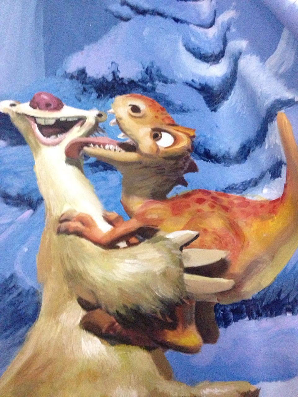 赵国古都冰雪奇缘3d墙地立体画3d画展视觉盛宴