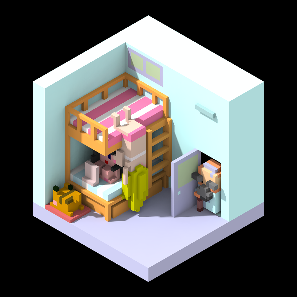 magicavoxel体素《蜂巢活动》