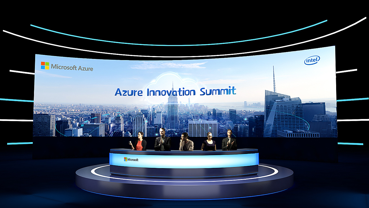 微软公司直播虚拟舞台设计 - 原创作品 - 站酷(zcool)