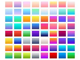 自配多種常用微漸變