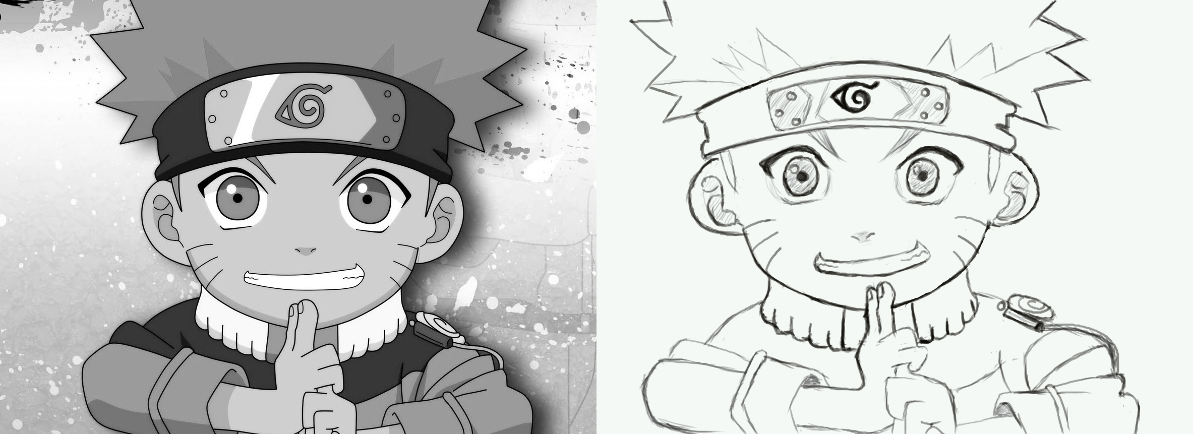 【自学画画】day45第一次用数位板画画(火影鸣人)