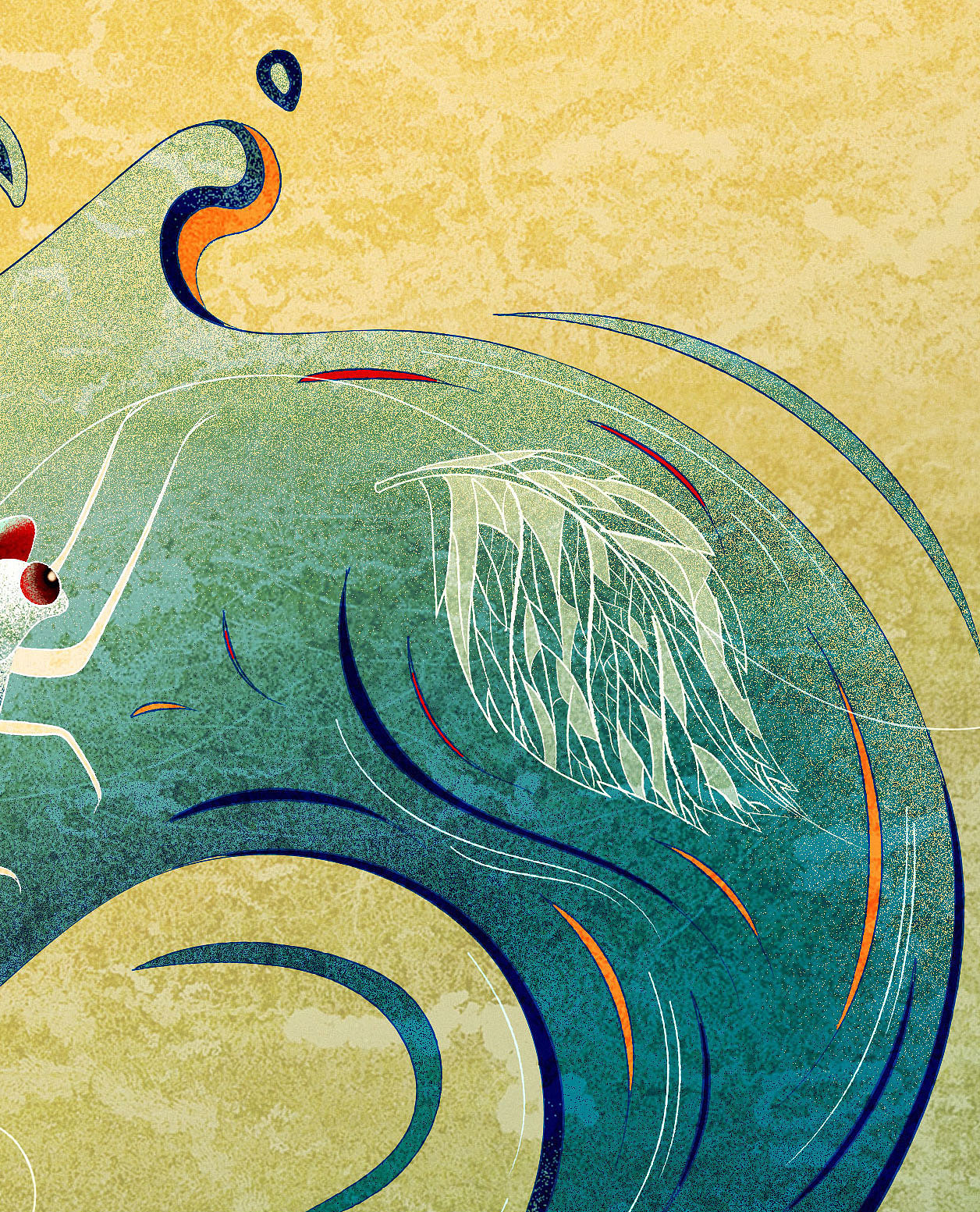 蜉蝣|插画|创作习作|猪糯糯hh - 原创作品 - 站酷 (zcool)