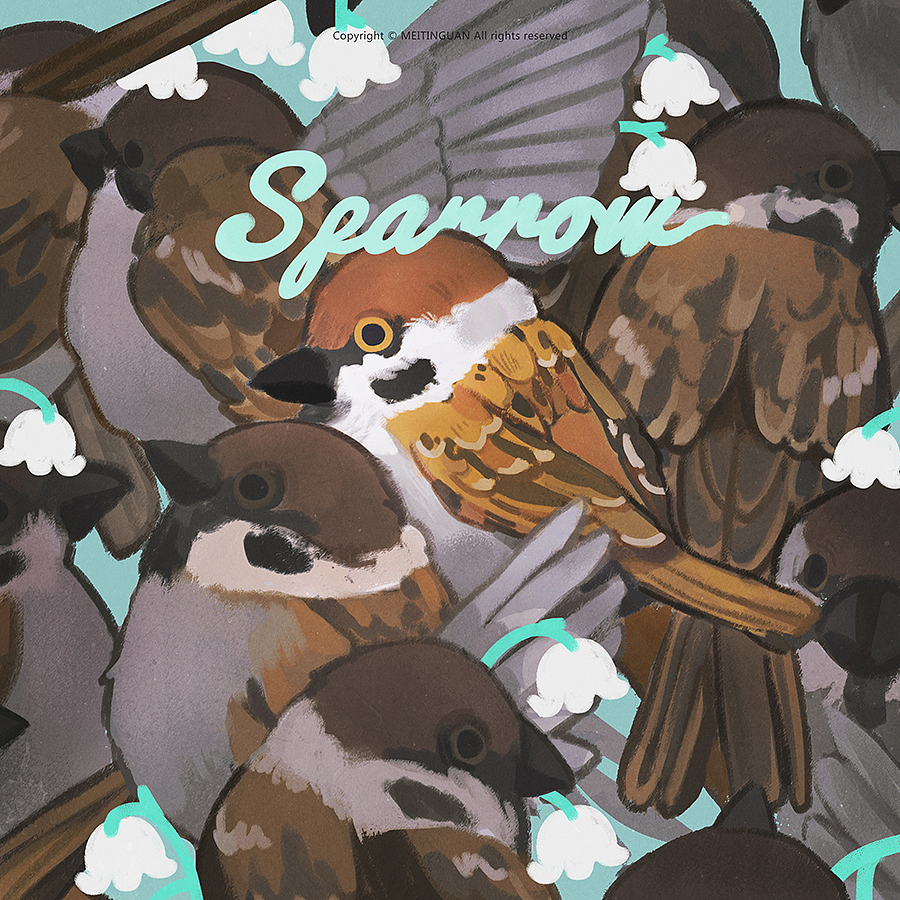 | bird |（图ZMTUxOTk4ODUy） - 商业插画 - 站酷设计师MEITINGUAN原创素材 - 站酷ZCOOL