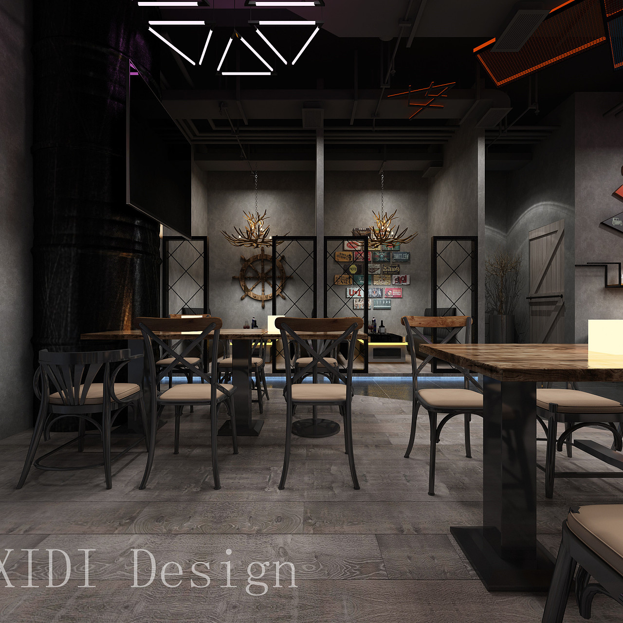 Boroda Bar 美式工业风格酒吧设计 | Ample Design-建E网设计案例
