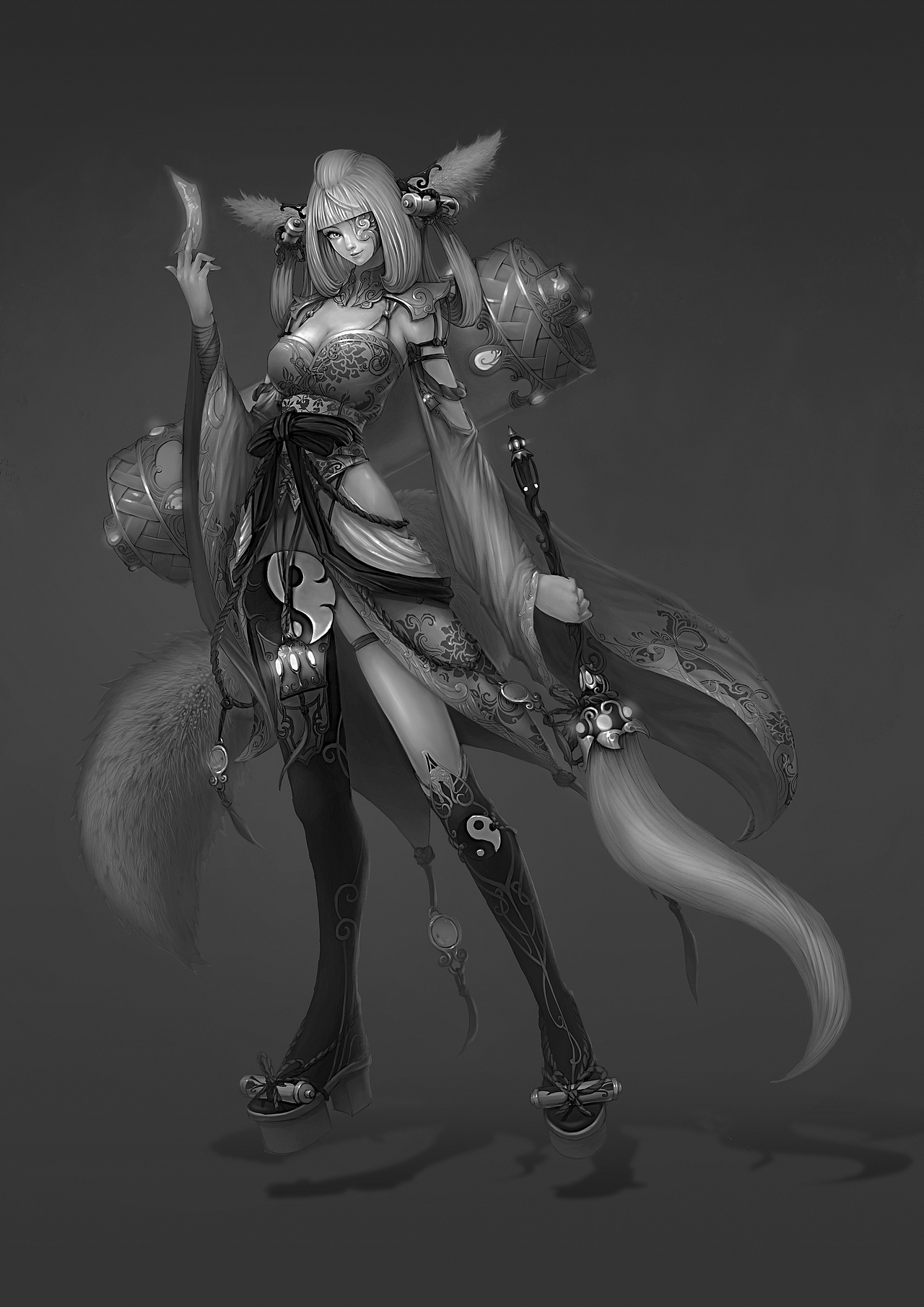 肖壮悦X.tiger学生黑白稿作品（图ZNTY1MDQ3Ng==） - 商业插画 - 站酷设计师XR异创神CG学院原创素材 - 站酷ZCOOL