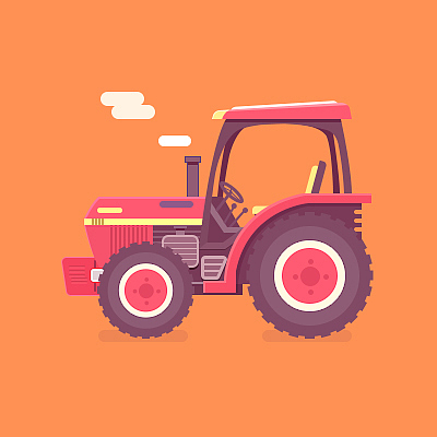 UI图形临摹-拖拉机