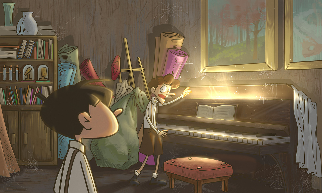 《声之伴》绘本插画 毕设作品