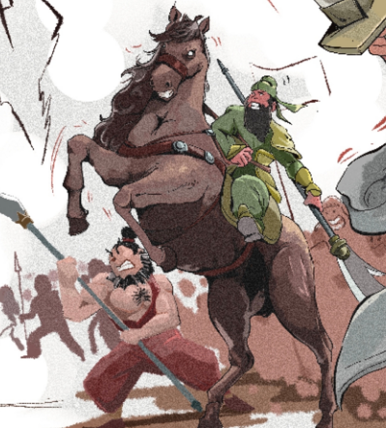 三国题材的小插画