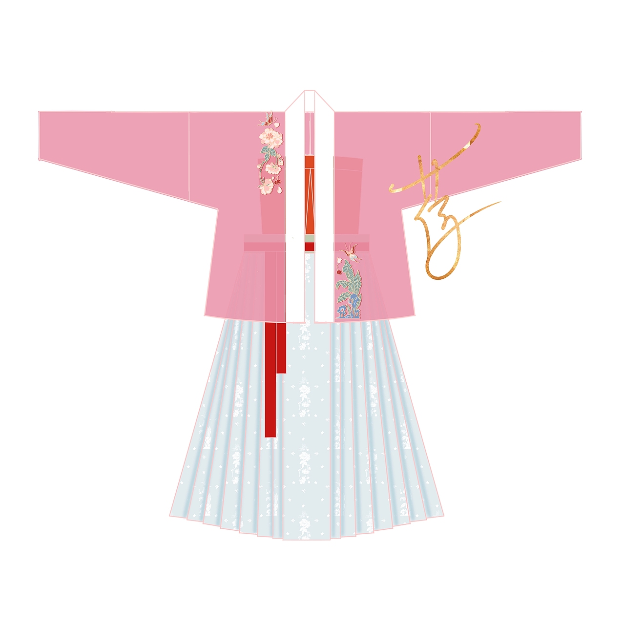 流光 宋制汉服（图ZMjUxODEwMDAw） - 传统/民族服饰 - 站酷设计师荷歌原创素材 - 站酷ZCOOL