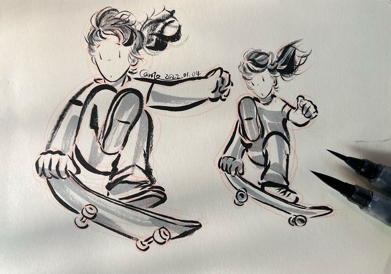 OLLIE/创意速写/第一周（图ZMjgzOTcwNDY0） - 创作习作 - 站酷设计师carole蚝屎仔原创素材 - 站酷ZCOOL