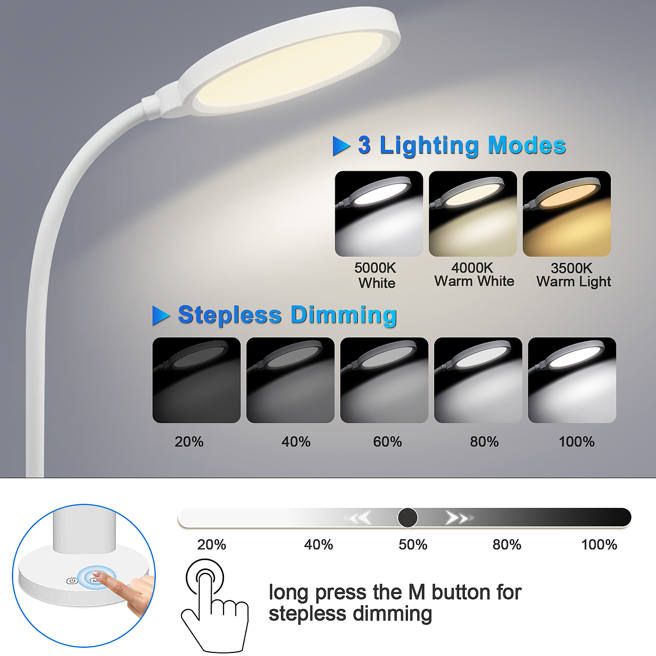 亚马逊台灯主图A+