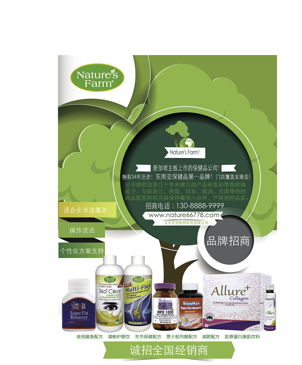 保健品招商页（图ZOTEyNjUxMDA=） - 宣传物料 - 站酷设计师刘馨懿原创素材 - 站酷ZCOOL