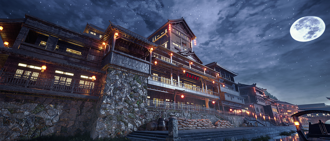 UE4古风场景（图ZMjEyODcyODI0） - 动画/影视 - 站酷设计师这个道友原创素材 - 站酷ZCOOL