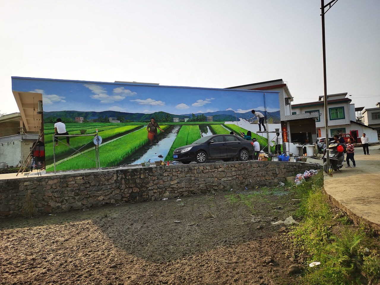 新农村墙绘,新农村壁画,乡村壁画,乡村文化墙