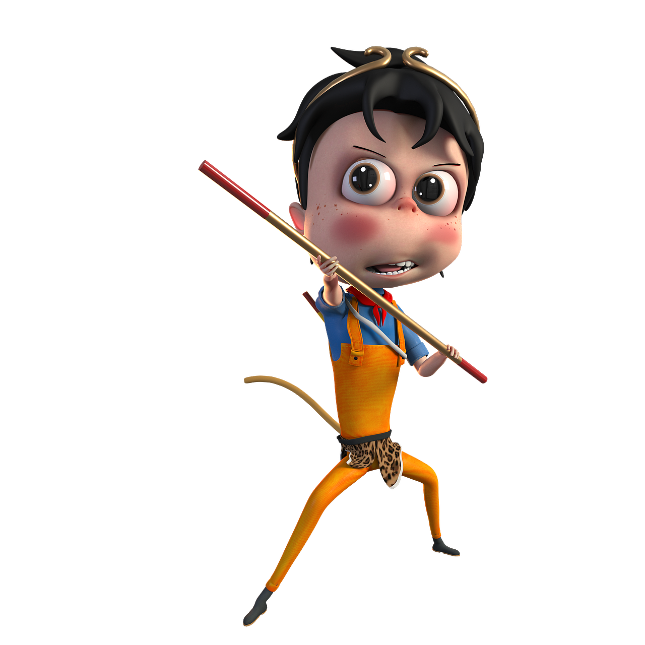 三维模型卡通角色 形象设计动漫人物maya建模抖音动画