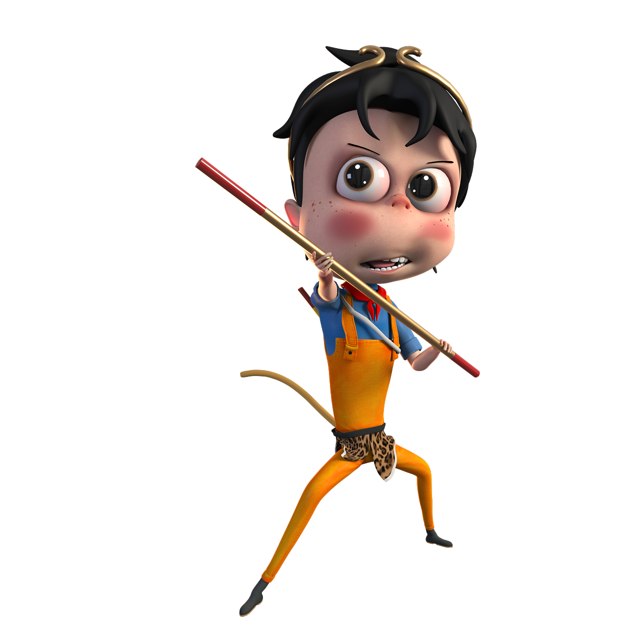 三维模型卡通角色形象设计动漫人物maya建模抖音动画