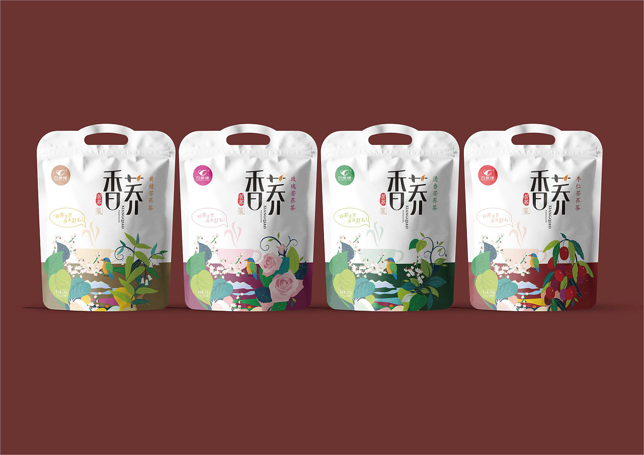 万里缘苦荞茶包装设计