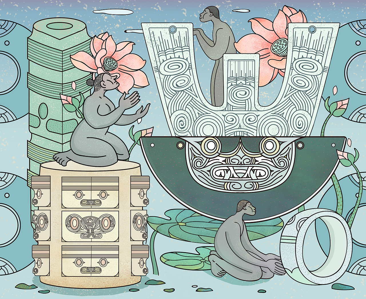 良渚文化系列插图