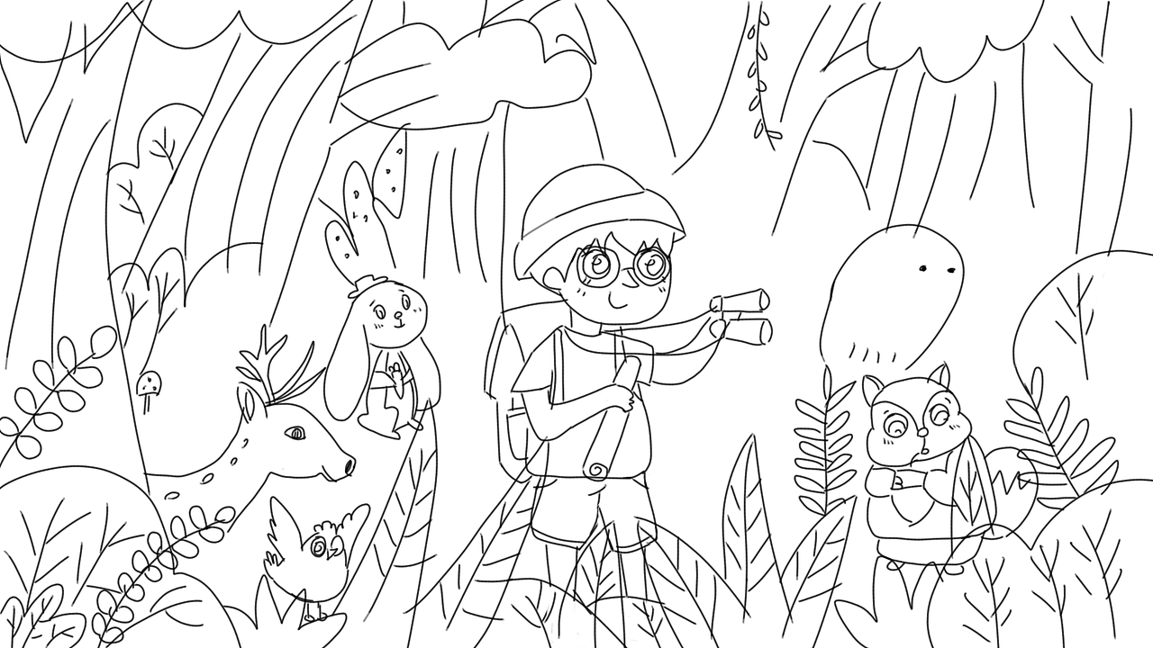 儿童插画森林篇