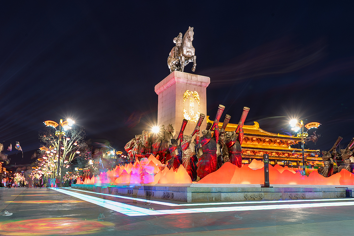 西安大唐不夜城（图ZMTQyMTQyNzg0） - 风光摄影 - 站酷设计师虎北北原创素材 - 站酷ZCOOL