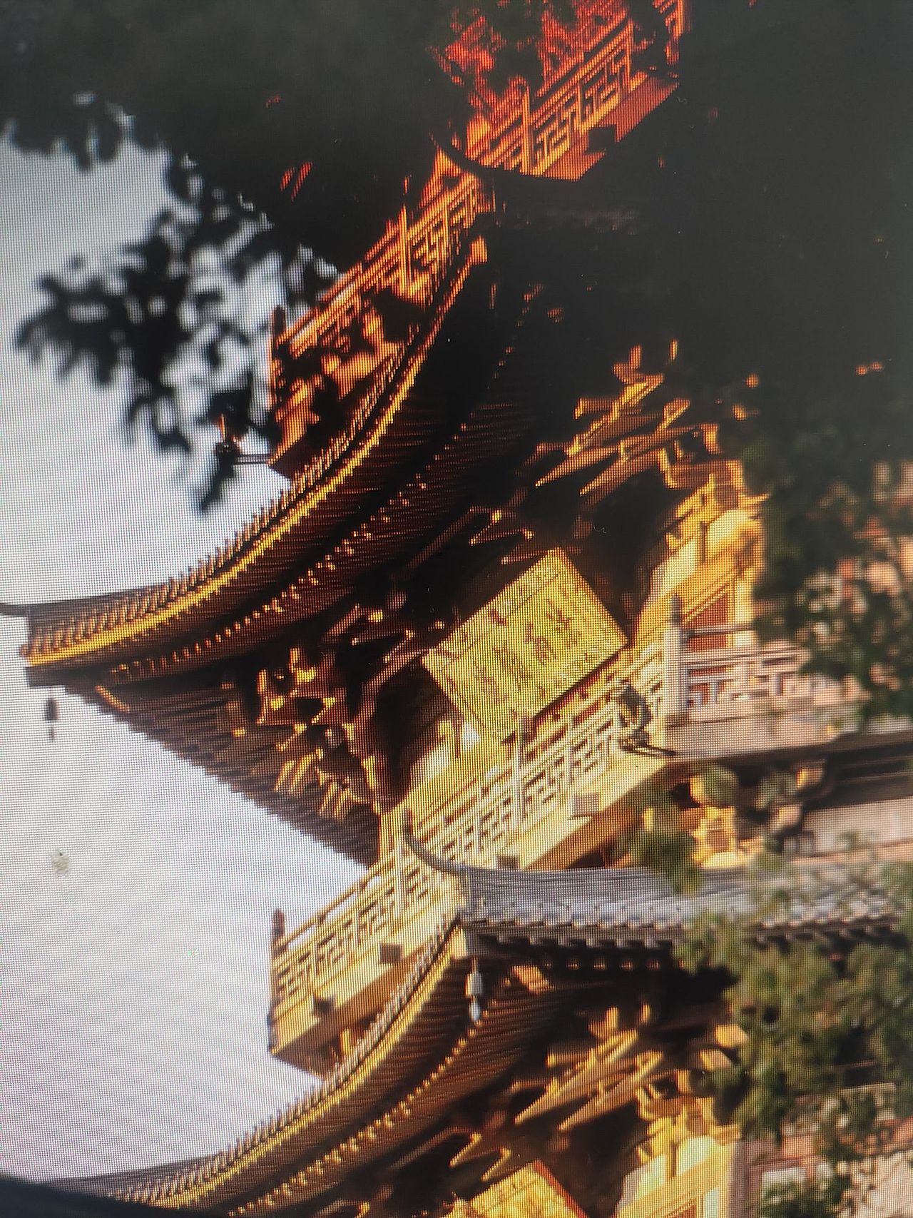 黄昏下的天宁禅寺