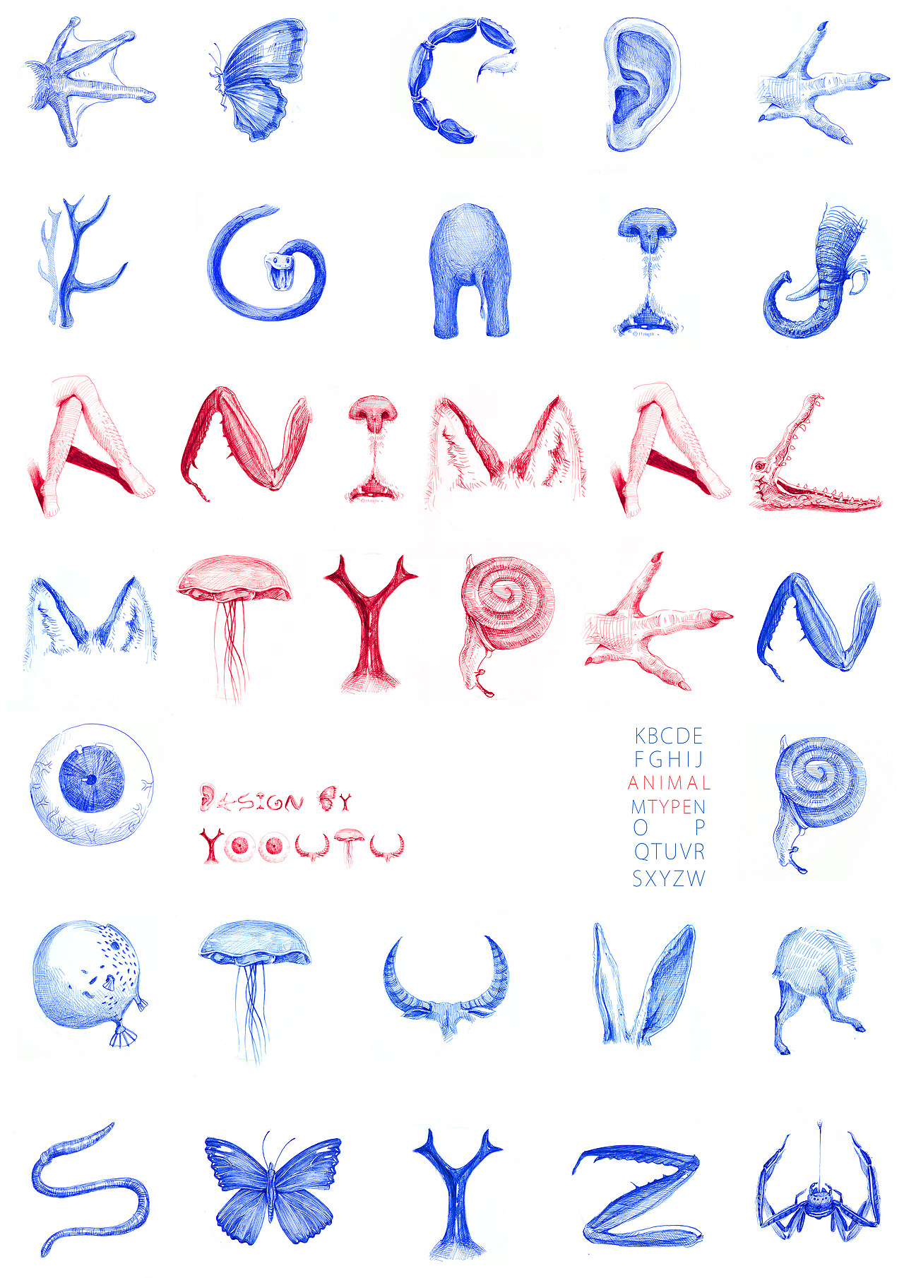 动物西文字体（图ZMjQyMjUwODQ=） - 字体/字形 - 站酷设计师YOOTU原创素材 - 站酷ZCOOL