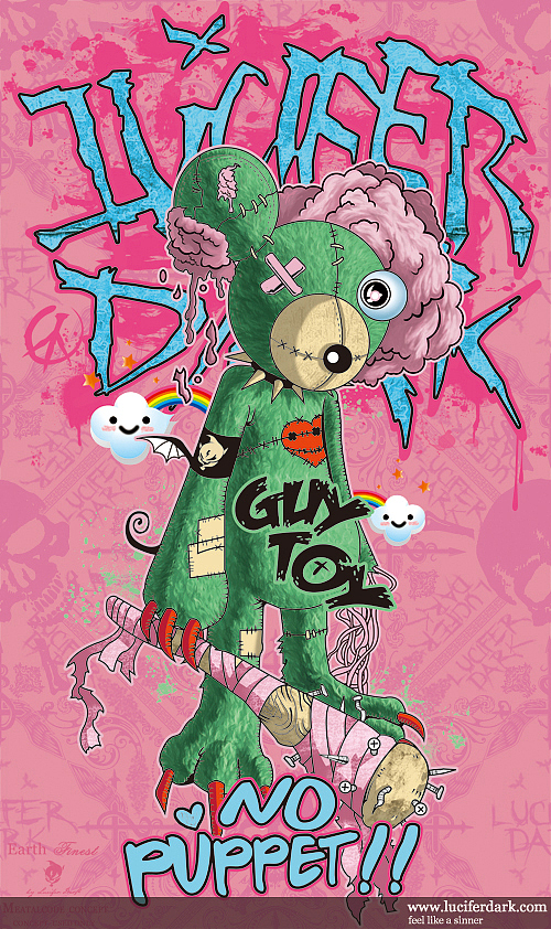 2010夏季 潮流服饰 Lucifer Dark 的T恤图案 丧尸熊插画（图ZMTAyODExMg==） - 像素画 - 站酷设计师luciferdark原创素材 - 站酷ZCOOL