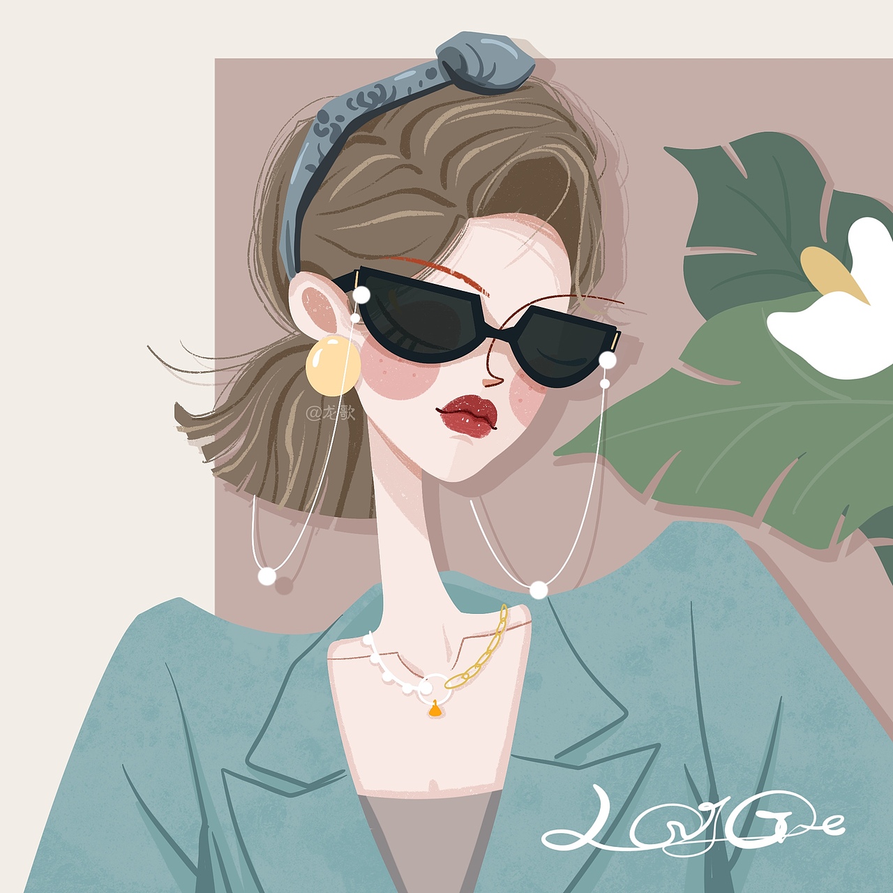 客稿头像长沙|插画师龙歌呐