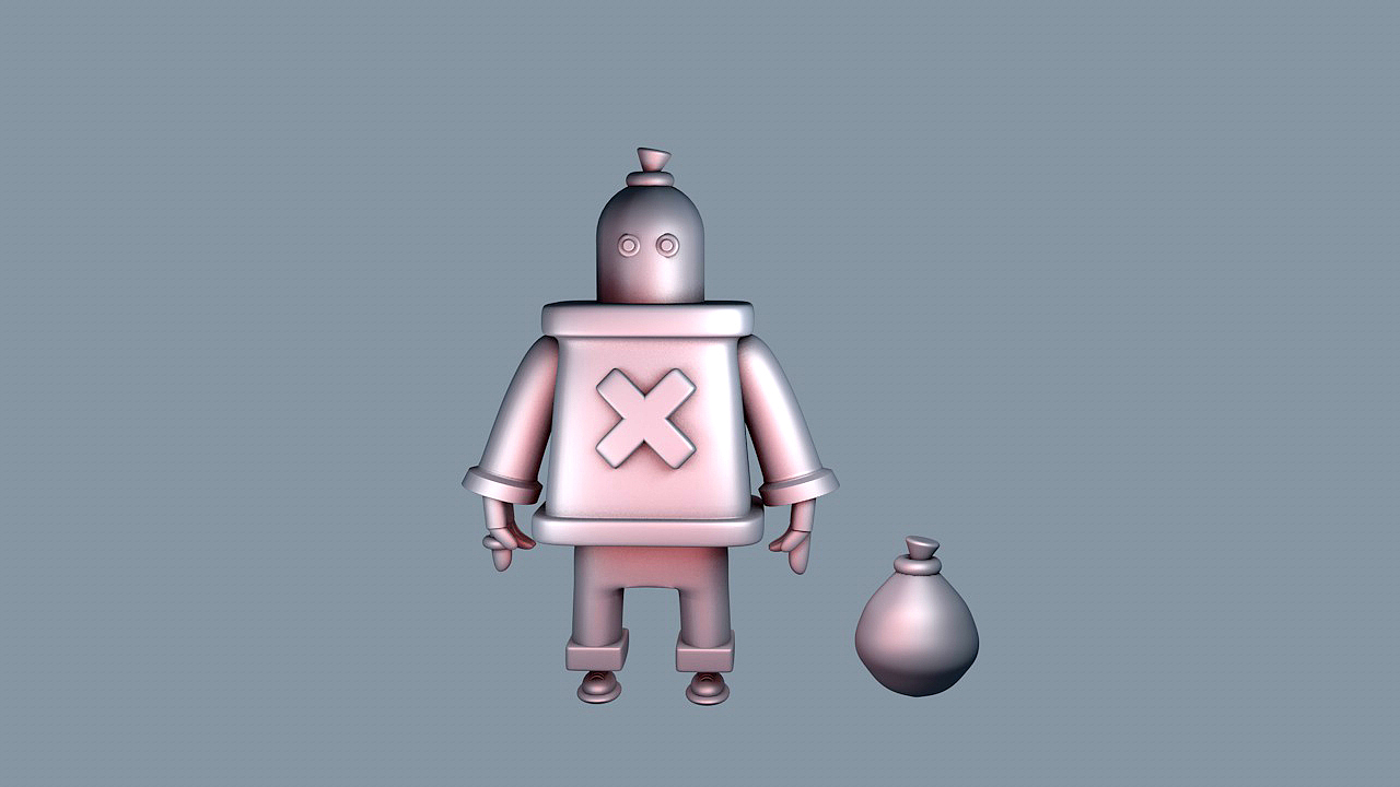 C4D-平日练习-卡通小偷（图ZMTIxMzE1NjMy） - 其他平面 - 站酷设计师开心小玩紫原创素材 - 站酷ZCOOL