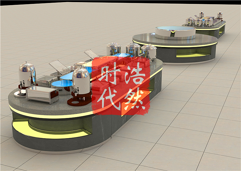 酒店移动折叠大理石自助餐台定制 大理石取餐台（图ZMjE5MDM3OTY4） - 生活用品 - 站酷设计师自助餐台布菲车原创素材 - 站酷ZCOOL