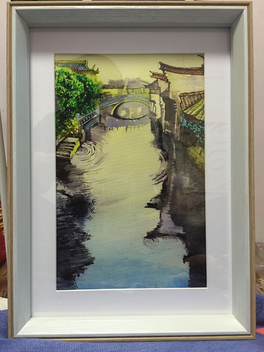 水彩 水乡（图ZMjEwNDY0ODY4） - 绘画 - 站酷设计师北京三人行画室原创素材 - 站酷ZCOOL