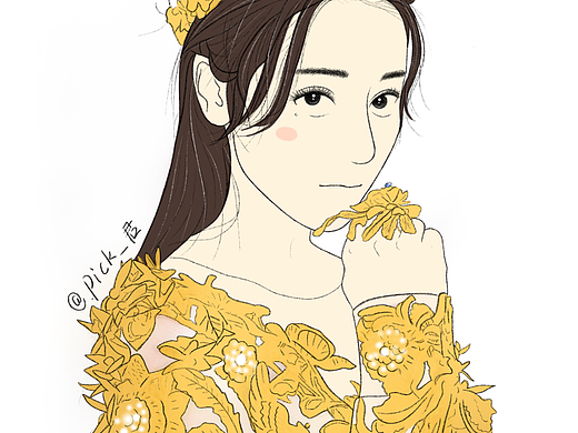 迪丽热巴手绘（个人主页-ZNTcxMjg3NzY=） - 概念设定 - 站酷设计师Pick_君原创素材 - 站酷ZCOOL