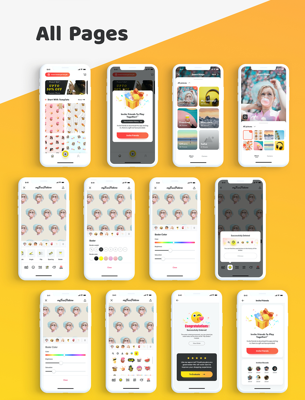 图形处理类App - 「MyFacepattern」 UI设计 界面设计 