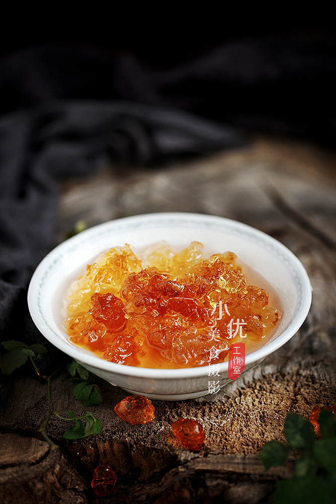 静物美食摄影 复古风 中国风 桃胶皂角米雪燕糖水组合