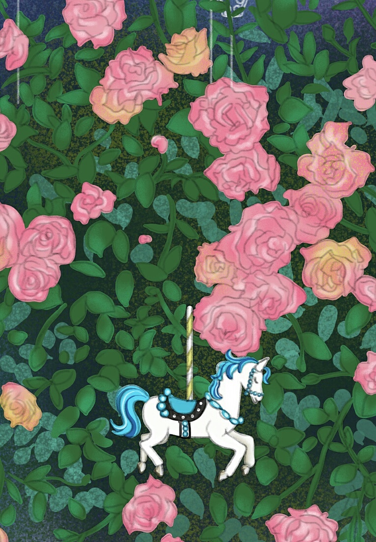 花语插画系列蔷薇花