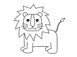 獅子簡筆畫