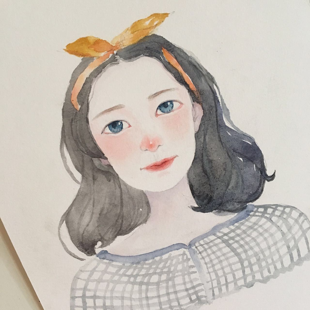 送给可爱的你呀 |水彩人物练习（图ZNTYwMDMxOTI=） - 创作习作 - 站酷设计师樱呐原创素材 - 站酷ZCOOL