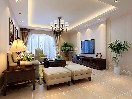 套三168平方 小美式风格 时尚温馨风格 成都上尊装饰 