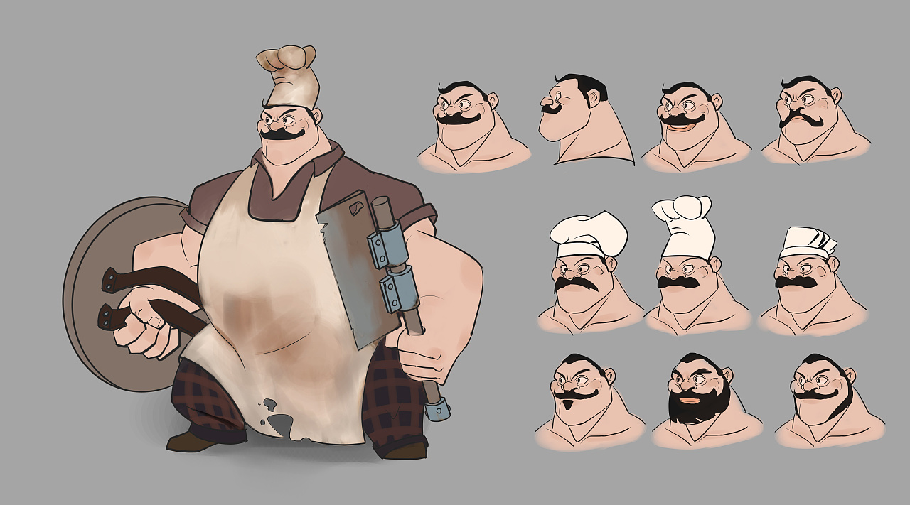 厨师|插画|游戏原画|大妖墨淋 - 原创作品 - 站酷 (zcool)