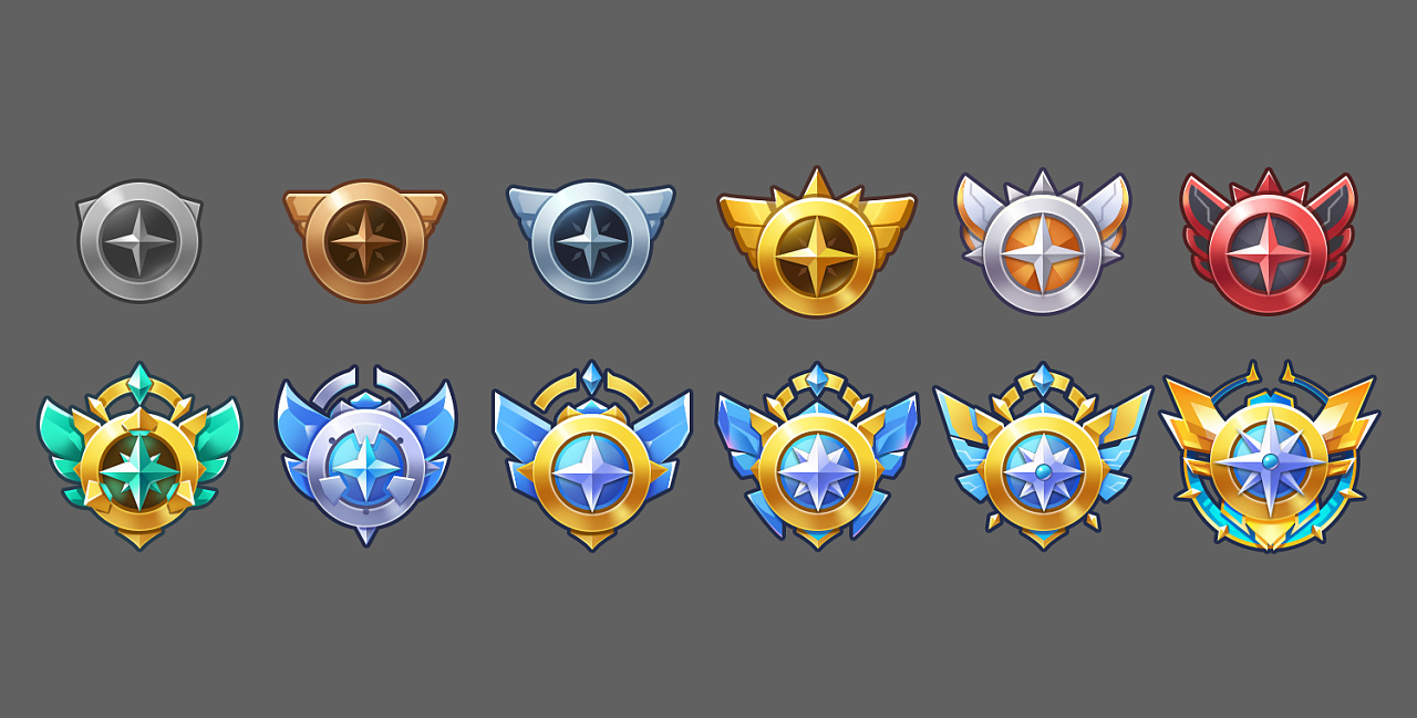 q版徽章图标作品